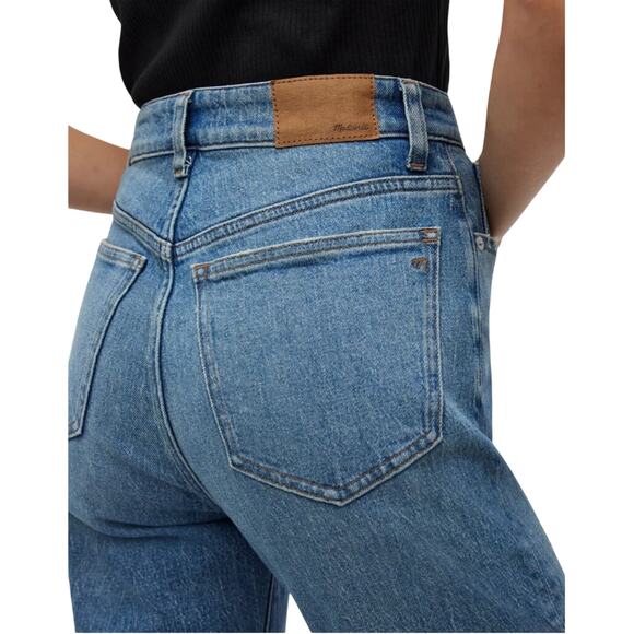 Madewell 90s Straight Jeans High Rise Size 32 Blue Denim Magic Pockets NWT - Picture 5 of 11